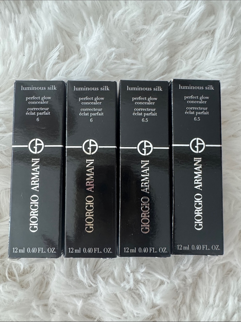 Giorgio Armani Luminous Silk Concealer in shades 6 and 6.5- set of 4